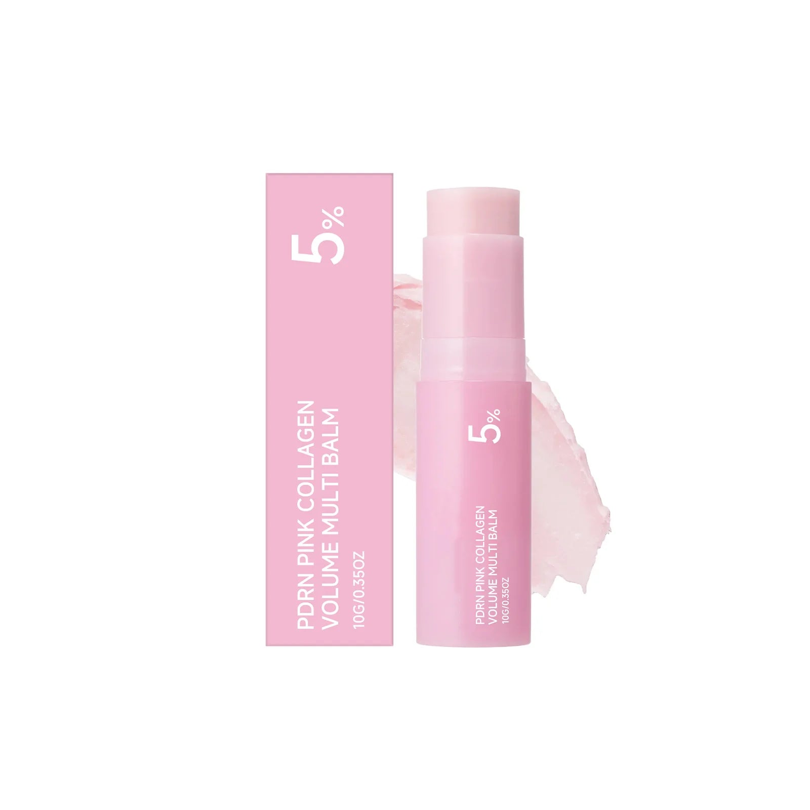 Pink Multi-Effect Moisturizing Balm Stick, Creamy Texture Face & Neck Skin Care, Smooth & Hydrating Portable Balm